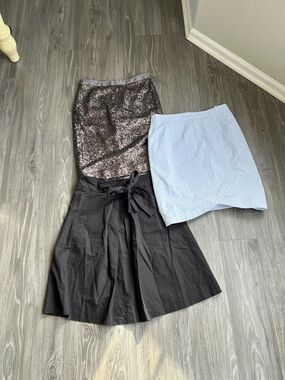 Lot bundle Brooks Brothers “346” seersucker pencil skirt Hugo boss pure sequin